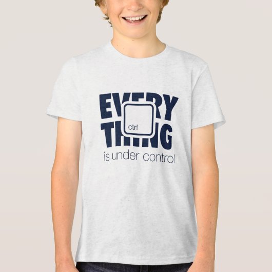 Onder ctrl Tri-Blend shirt (Voorkant)