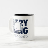 Onder ctrl tweekleurige koffiemok (Voorkant links)
