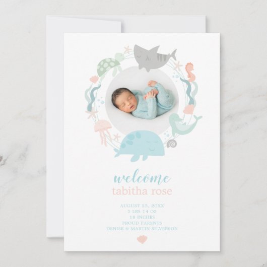 Onder de aankondiging van de geboorte van het Zee (Voorkant)