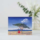 Onder de Acacia-boom van 1991 Briefkaart (Staand voorkant)