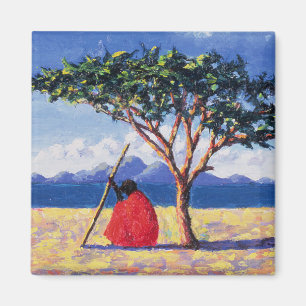 Onder de Acacia-boom van 1991 Magneet