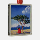 Onder de Acacia-boom van 1991 Metalen Ornament (Rechts)