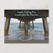 Onder de Aglin Vist Pier Lauderdale door het Zee Briefkaart (Voorkant)