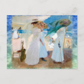 Onder de Awning, Joaquín Sorolla Briefkaart (Voorkant)