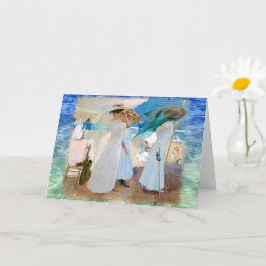 Onder de Awning, Joaquín Sorolla Kaart (Kleine Plant)