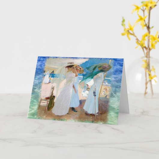 Onder de Awning, Joaquín Sorolla Kaart (Gele Bloem)