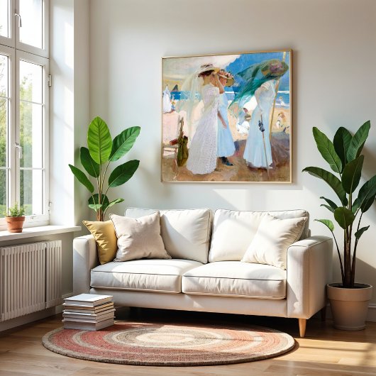 Onder de Awning, Joaquín Sorolla Poster