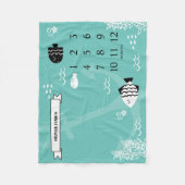 Onder de Baby van de Zee Fleece Deken (Voorkant)