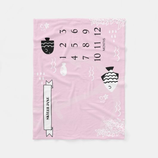 Onder de Baby van de Zee Fleece Deken (Voorkant)