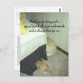 Onder de Bed Briefkaart (Voorkant / Achterkant)