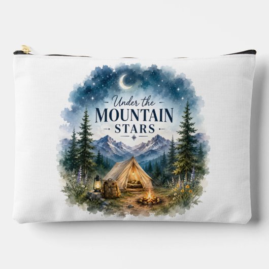 Onder de bergsterren Camping Nacht Berg Etui (Voorkant)