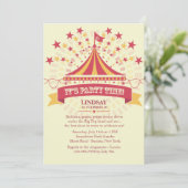 Onder de Big Tent-uitnodiging Kaart (Staand voorkant)