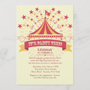 Onder de Big Tent-uitnodiging Kaart