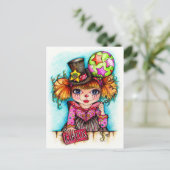 Onder de Big Top Circus Briefkaart (Staand voorkant)