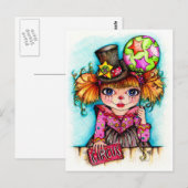 Onder de Big Top Circus Briefkaart (Voorkant / Achterkant)