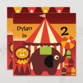 Onder de Big Top Circus-uitvindingen Kaart (Voorkant / Achterkant)