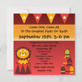 Onder de Big Top Circus-uitvindingen Kaart (Achterkant)