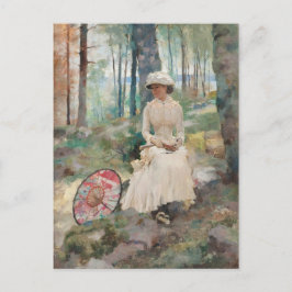 Onder de birches CC0067 Albert Edelfelt Briefkaart