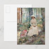 Onder de birches CC0067 Albert Edelfelt Briefkaart (Voorkant / Achterkant)
