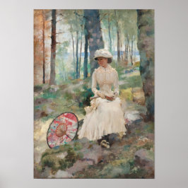 Onder de birches CC0954 Albert Edelfelt Small Poster