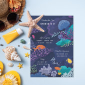 Onder de "Birthday Party" van het Zee Aquarium-Kin Kaart