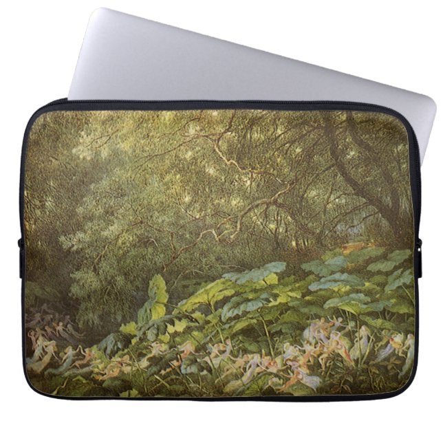 Onder de bladeren van de dokdoor Richard Doyle, el Laptop Sleeve (Voorkant)