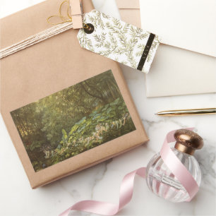 Onder de bladeren van de dokdoor Richard Doyle, el Rechthoekige Sticker