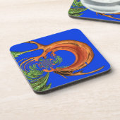 Onder de Blauwe Hemel: Het Acacia Tree Collectie Bier Onderzetter (Linkerzijde)