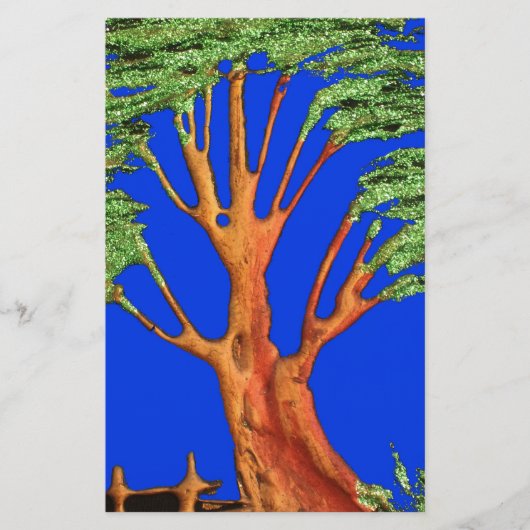 Onder de Blauwe Hemel: Het Acacia Tree Collectie Briefpapier (Voorkant)