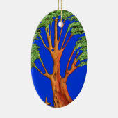 Onder de Blauwe Hemel: Het Acacia Tree Collectie Keramisch Ornament (Rechts)