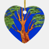 Onder de Blauwe Hemel: Het Acacia Tree Collectie Keramisch Ornament (Voorkant)