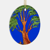Onder de Blauwe Hemel: Het Acacia Tree Collectie Keramisch Ornament (Rechts)