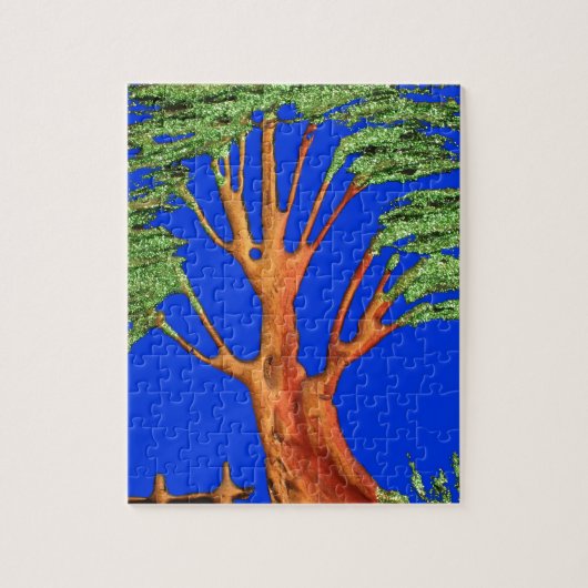 Onder de Blauwe Hemel: Het Acacia Tree Collectie Legpuzzel (Verticaal)