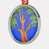 Onder de Blauwe Hemel: Het Acacia Tree Collectie Metalen Ornament (Links)