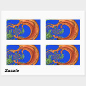 Onder de Blauwe Hemel: Het Acacia Tree Collectie Rechthoekige Sticker (Vel)