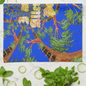 Onder de Blauwe Hemel: Het Acacia Tree Collectie Theedoek (Gevouwen)