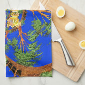 Onder de Blauwe Hemel: Het Acacia Tree Collectie Theedoek (Quarter Fold)