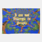 Onder de Blauwe Hemel: Het Acacia Tree Collectie Theedoek (Horizontaal)