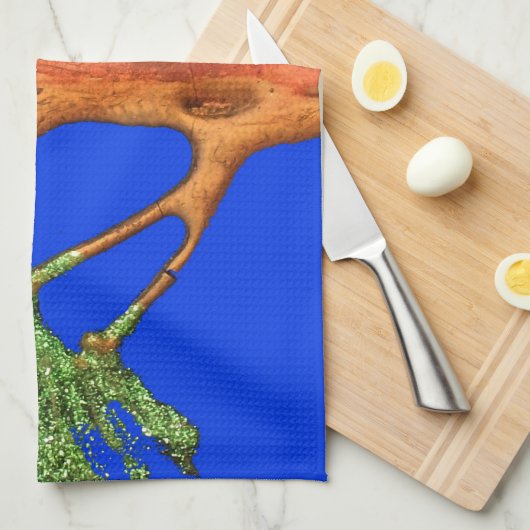 Onder de Blauwe Hemel: Het Acacia Tree Collectie Theedoek (Quarter Fold)