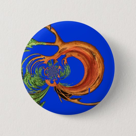 Onder de Blauwe Lucht: De Acacia Boom Collectie Ronde Button 5,7 Cm (Voorkant)