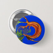 Onder de Blauwe Lucht: De Acacia Boom Collectie Ronde Button 5,7 Cm (Voorkant /achterkant)