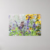 Onder de bloemen canvas afdruk (Voorkant)