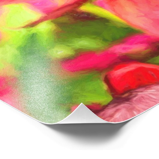 Onder de bloemen foto afdruk (Hoek)