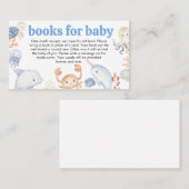 Onder de Boeken van het Baby shower van het Zee vo Visitekaartje (Voorkant / Achterkant)
