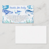 Onder de Boeken van het Baby shower van het Zee vo Visitekaartje (Voorkant / Achterkant)