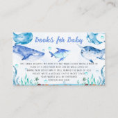 Onder de Boeken van het Baby shower van het Zee vo Visitekaartje (Voorkant)