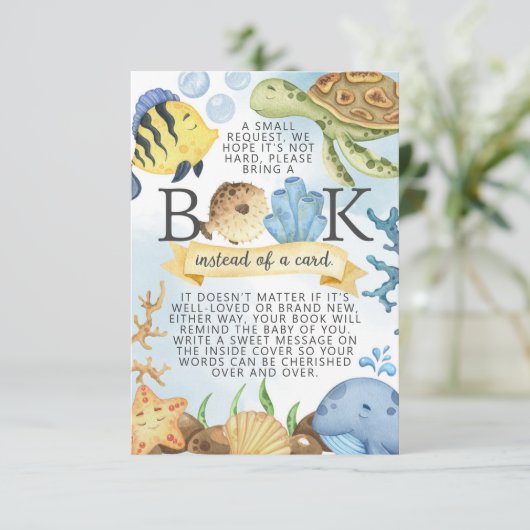 Onder de Boeken van het Zee voor het Tussenvoegsel Kaart (Staand voorkant)