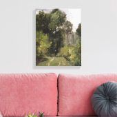 Onder de bomen 1864 (olie aan boord) canvas afdruk (Insitu (Woonkamer))