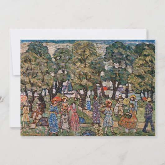 Onder de bomen door Maurice Prendergast, Fijne Kun (Voorkant)