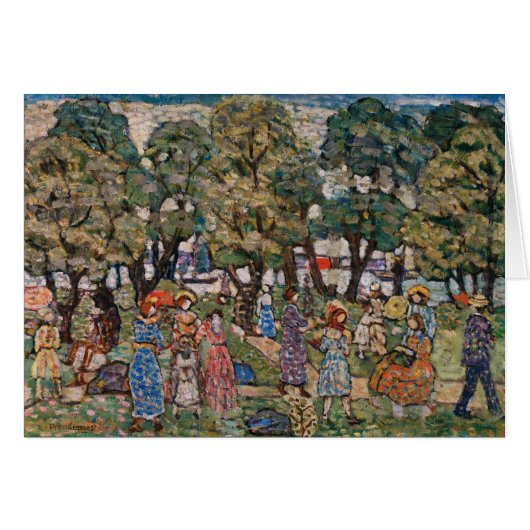 Onder de bomen door Maurice Prendergast, Fine Art (Voorkant Horizontaal)